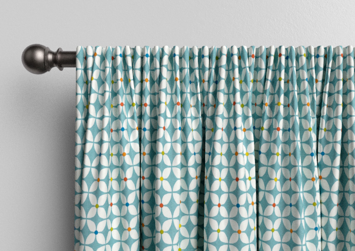 Zap, Azure - Made to Measure Curtains - Image 9